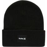 Bonnets Hurley noirs à logo à mailles Taille L classiques pour homme 
