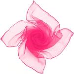 Écharpes en soie Boolavard rose foncé en mousseline à franges Tailles uniques rétro pour femme en promo 