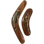 Boomerangs en bois à motif tortues 