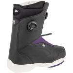 Boots de snowboard violettes en caoutchouc à laçage BOA Pointure 24 