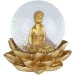 Jardins zen dorés en cristal à motif Bouddha 