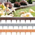 Deuba - Bordure de jardin, rebord de jardin pelouse parterre palisade - Choix couleurs braun / 11,70m (de)