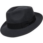 Chapeaux Fedora gris foncé en laine Taille XL classiques pour homme en promo 