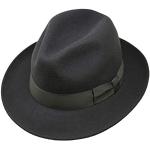 Chapeaux Fedora gris foncé en laine Taille XL classiques pour homme 
