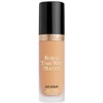 Fonds de teint Too Faced beiges nude finis mate à couvrance moyenne longue tenue imperméables cruelty free teint mate 
