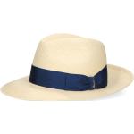 Chapeaux de paille Borsalino bleu marine tressés Pays 59 cm Taille L pour homme 