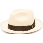 Chapeaux Fedora Borsalino beige clair en satin 59 cm pour homme 