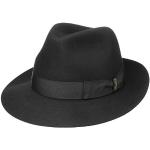 Chapeaux Fedora Borsalino noirs en feutre 60 cm Taille XXL look fashion pour homme 