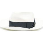 Chapeaux Fedora Borsalino blancs Pays 59 cm Taille L pour homme 