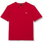 T-shirts de créateur HUGO BOSS BOSS rouges en coton à manches courtes à manches courtes Taille L look fashion pour homme 