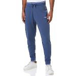 Joggings de créateur HUGO BOSS BOSS bleus à logo en coton mélangé Taille L look fashion pour homme en promo 