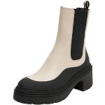 Boots Chelsea de créateur HUGO BOSS BOSS blanches Pointure 41 look fashion pour femme 