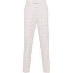 Pantalons de costume de créateur HUGO BOSS BOSS blancs à carreaux en coton mélangé Taille 3 XL W46 pour homme 