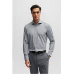 Chemises grises col italien stretch Taille XL look business pour homme 