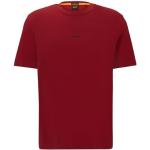 T-shirts de créateur HUGO BOSS BOSS rouges à manches courtes à manches courtes Taille L look fashion pour homme en promo 