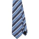 Cravates en soie de créateur HUGO BOSS BOSS bleu marine à rayures à motif papillons Tailles uniques pour homme 