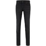 Jeans slim de créateur HUGO BOSS BOSS Delaware noirs en denim stretch W32 look fashion pour homme en promo 