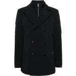 Manteaux de créateur HUGO BOSS BOSS noirs à motif canards à manches longues à col montant Taille XL pour homme 