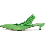 Escarpins de créateur HUGO BOSS BOSS verts en cuir en cuir Pointure 37 look fashion pour femme 