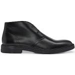 Desert boots de créateur HUGO BOSS BOSS noires en cuir Pointure 42 look casual pour homme 