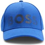 Casquettes de baseball de créateur HUGO BOSS BOSS bleues à logo en coton Tailles uniques look fashion pour homme en promo 