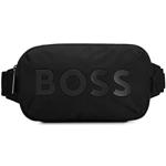 Sacs banane & sacs ceinture de créateur HUGO BOSS BOSS noirs à logo en tissu look fashion pour homme en promo 