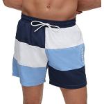 Shorts de bain de créateur HUGO BOSS BOSS bleus en polyester Taille XL look color block pour homme 