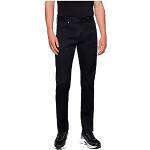 Jeans droits de créateur HUGO BOSS BOSS noirs en denim stretch Taille M look fashion pour homme 