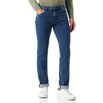 Jeans droits de créateur HUGO BOSS BOSS bleus en denim stretch W36 look fashion pour homme en promo 