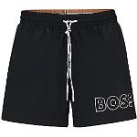 Shorts de bain de créateur HUGO BOSS BOSS noirs à logo Taille XXL look fashion pour homme en promo 
