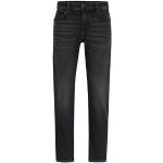 Jeans droits de créateur HUGO BOSS BOSS gris en denim stretch W34 look fashion pour homme 