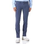 Pantalons chino de créateur HUGO BOSS BOSS bleus en tissu sergé stretch W36 look fashion pour homme 