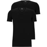 T-shirts col V de créateur HUGO BOSS BOSS noirs à manches courtes à col en V Taille XXL look fashion pour homme 