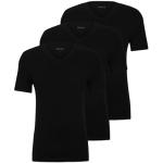 T-shirts col V de créateur HUGO BOSS BOSS noirs en jersey à manches courtes à col en V Taille XXL look fashion pour homme en promo 