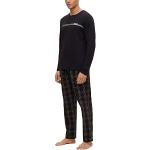 Pyjamas de créateur HUGO BOSS BOSS noirs à logo en coton Taille L look fashion pour homme 