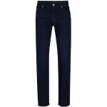 Jeans droits de créateur HUGO BOSS BOSS bleues foncé en denim W30 look fashion pour homme en promo 