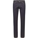 Jeans droits de créateur HUGO BOSS BOSS bleues foncé en denim stretch W38 look fashion pour homme 