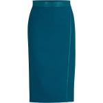 Jupes crayon bleu canard en cuir synthétique Taille XL pour femme 