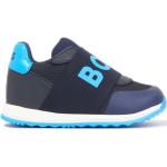 Baskets de créateur HUGO BOSS BOSS Kidswear bleues en caoutchouc imprimées à bouts ronds Pointure 25 look Skater pour homme 