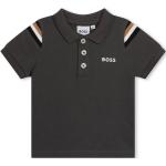 Chemises de créateur HUGO BOSS BOSS Kidswear gris anthracite à rayures enfant 