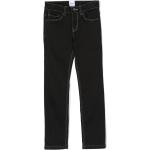Jeans droits de créateur HUGO BOSS BOSS Kidswear noirs en coton mélangé pour femme en promo 