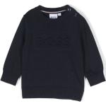 Pulls de créateur HUGO BOSS BOSS Kidswear bleu marine en jersey enfant en promo 