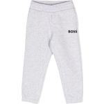 Joggings de créateur HUGO BOSS BOSS Kidswear gris clair en coton mélangé pour femme en promo 