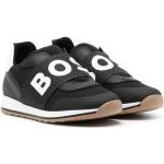 Chaussures de créateur HUGO BOSS BOSS Kidswear noires en caoutchouc en cuir à bouts ronds Pointure 24 