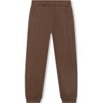 Pantalons de sport de créateur HUGO BOSS BOSS Kidswear marron en coton mélangé enfant en promo 