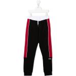 Pantalons de sport de créateur HUGO BOSS BOSS Kidswear noirs à rayures en coton mélangé enfant en promo 