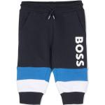 Pantalons de sport de créateur HUGO BOSS BOSS Kidswear bleus à rayures enfant en promo 