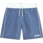 Shorts de bain de créateur HUGO BOSS BOSS Kidswear bleus à rayures enfant 
