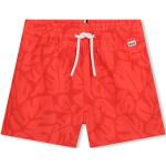 Shorts de bain de créateur HUGO BOSS BOSS Kidswear rouges à logo pour femme 