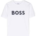 T-shirts à imprimés de créateur HUGO BOSS BOSS Kidswear blancs à manches courtes pour femme 
